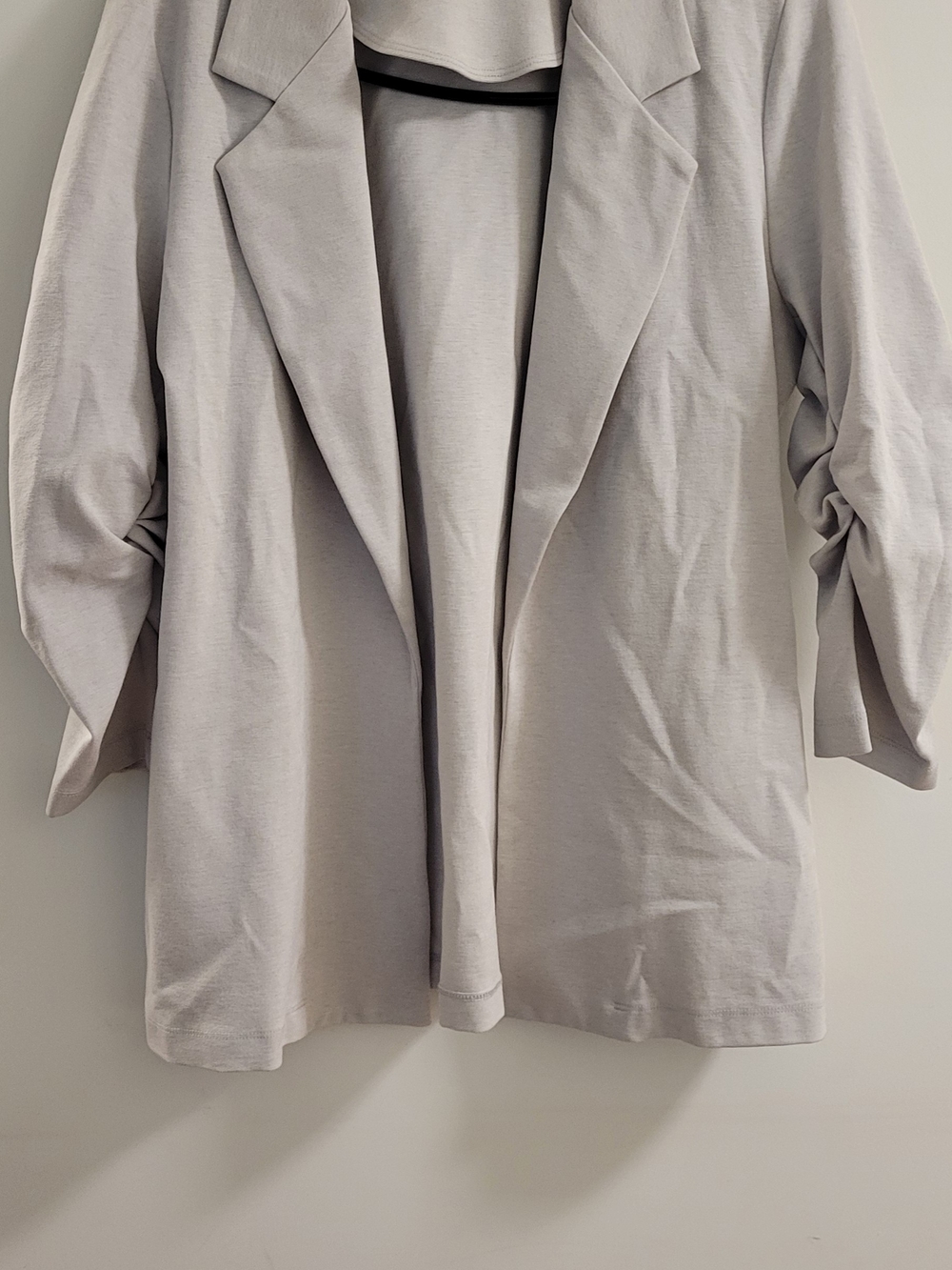 Andree By Unit Light Gray Open Front Blazer Jacket Size Sm